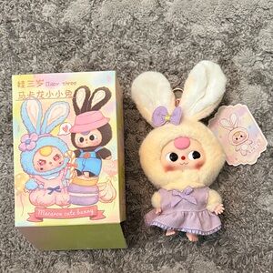 Baby Three Bunny Doll - Cream and Purple